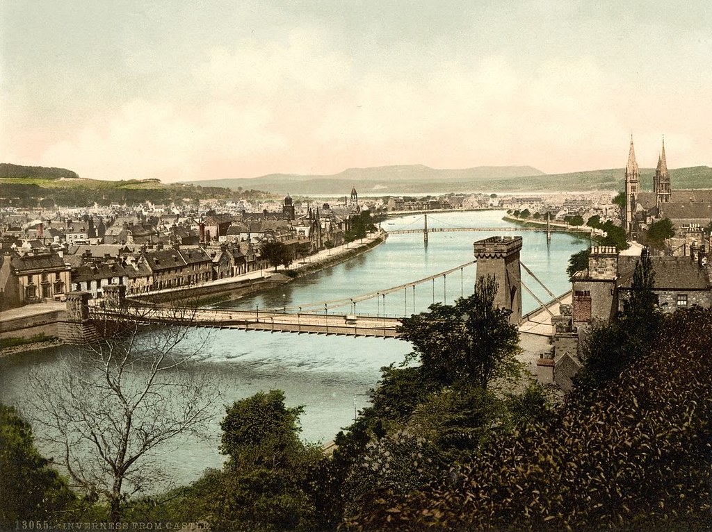 Inverness from castle, Scotland