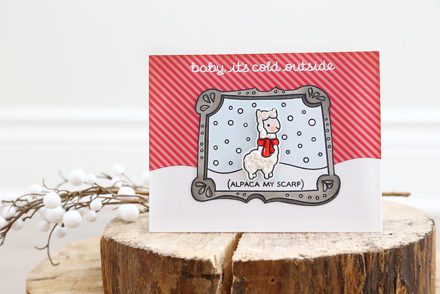 santa's belly and winter alpaca {lawn fawn inspiration week}