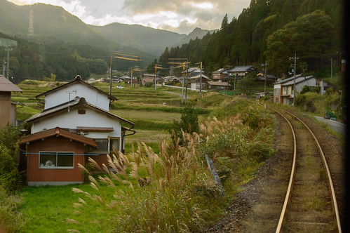 japan pass railway 鉄道 ススキ 峠 鳥取県 因美線 八頭郡 物見峠