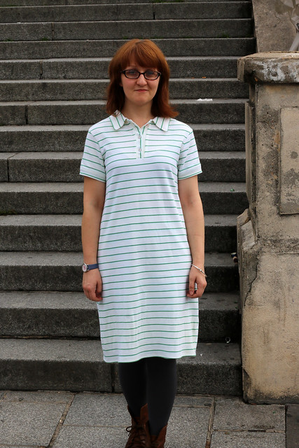 Self Drafted Polo Shirt Dress