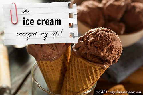 Homemade Dark Chocolate Ice Cream Cone
