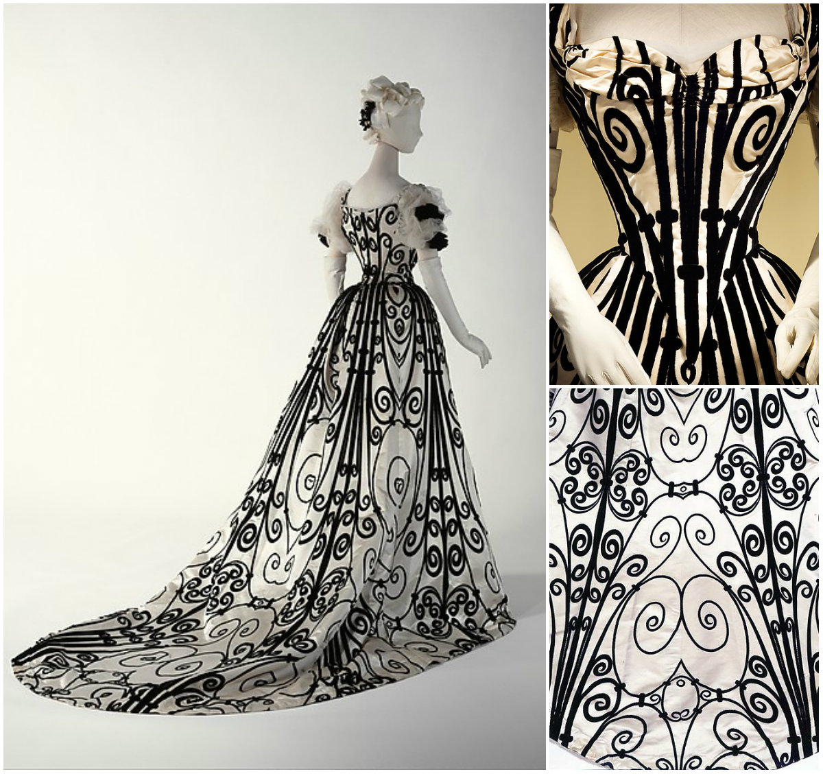 1900 Evening Dress. Silk. metmuseum
