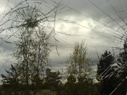 broken window glass cc lapland shattered aavasaksa