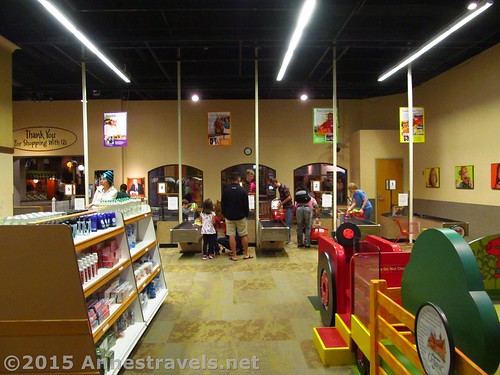 Checkouts in Wegmans at the Strong National Museum of Play in Rochester, New York