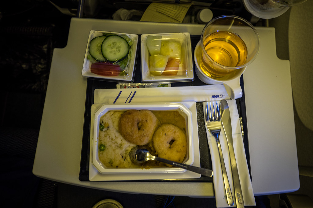 The Muslim meal on All Nippon Airways from Houston to Narita Tokyo