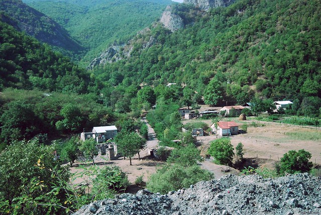 The village Nor Getashen... Karvachar, Artsakh, Armenia.