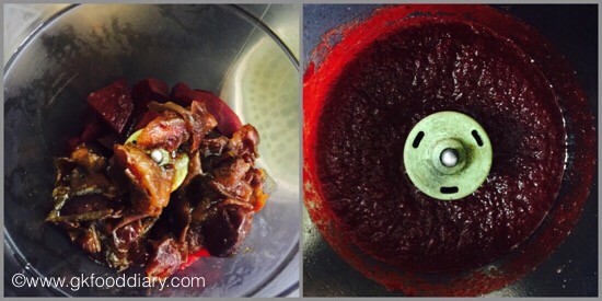 Beetroot Dates Halwa for baby - step 2