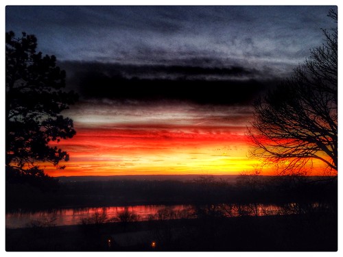 trees colors clouds sunrise river florence nebraska vibrant missouririver omah iphone iphoneology iphonology