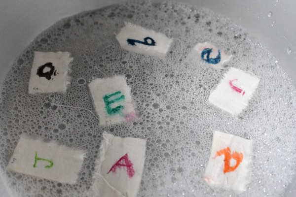 Washing Inktense samples by Misericordia