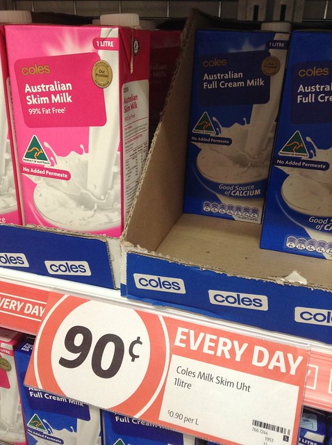 Australian Milk 90 cents/litre