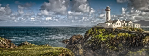 fanad head lighthouse hdr donegal ireland coast shore rocks
