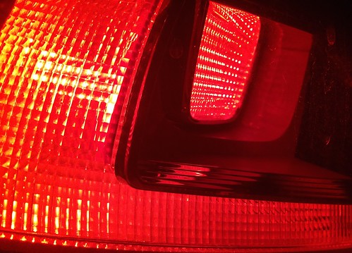 lighting red car