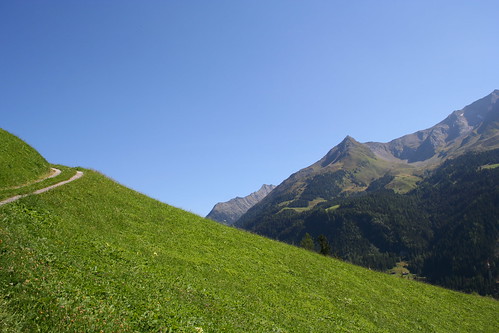 blue sky mountain green grass way austria tirol österreich view wiese himmel berge summit gras grün blau aussicht grassland eos350d tyrol weg gipfel