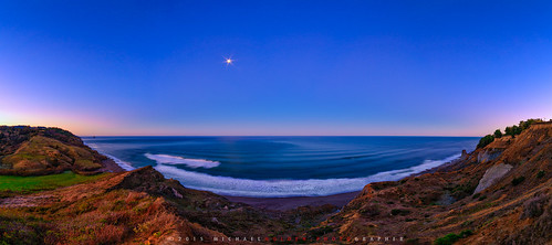 california panorama moon sunrise us waves unitedstates panoramic pacificocean bluehour humboldtcounty moonset ferndale lostcoast remoteplaces