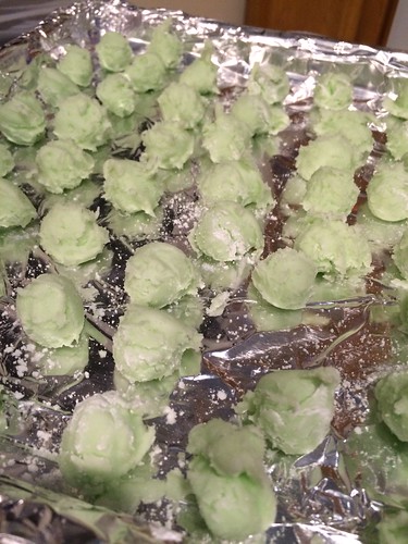 Making mint truffles