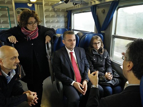 Sopralluogo nei treni regionali con l'Assessore Raffaele Donini