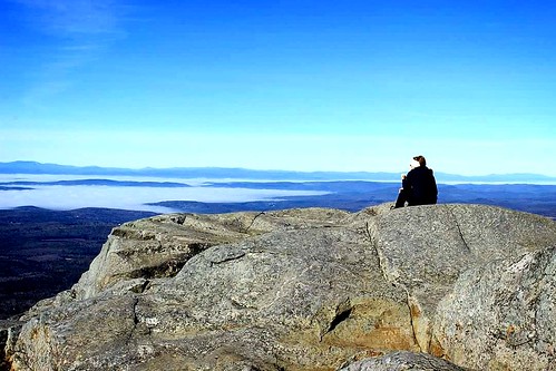 blue sky mountain nature rock landscape view hiking newhampshire summit monadnock weatherphotography