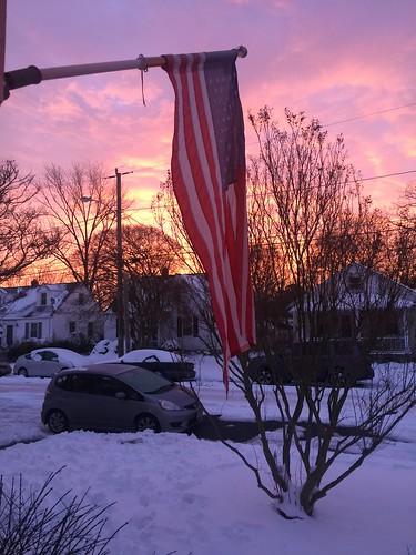 usflag sunrise