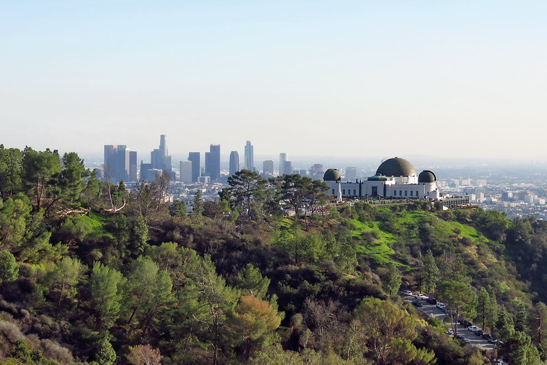 Los Angeles, Downtown, Griffith Observatory from mt. Hollywood, 2017.01.06 (01)