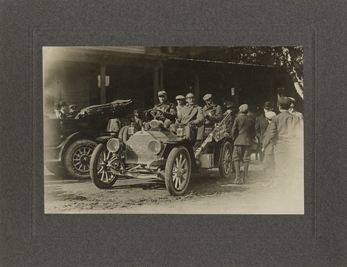 Ty Cobb in Chalmers-Detroit Car 1909 Tour