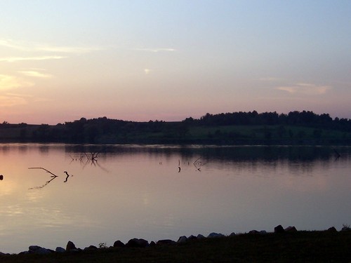 sunset lake nature dx6340
