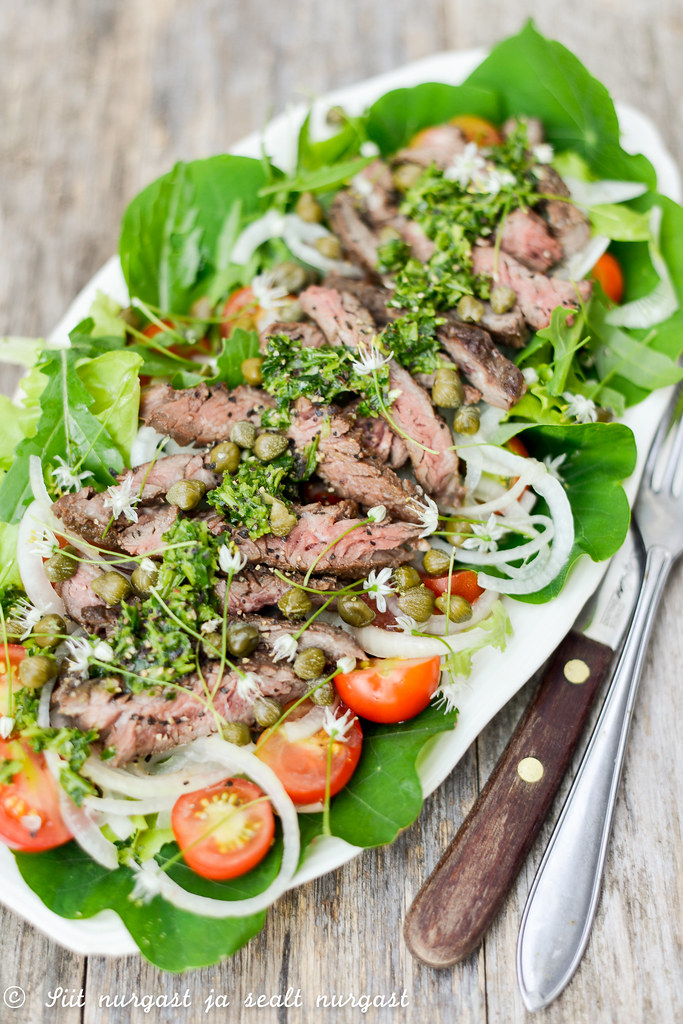 skirt steak salad