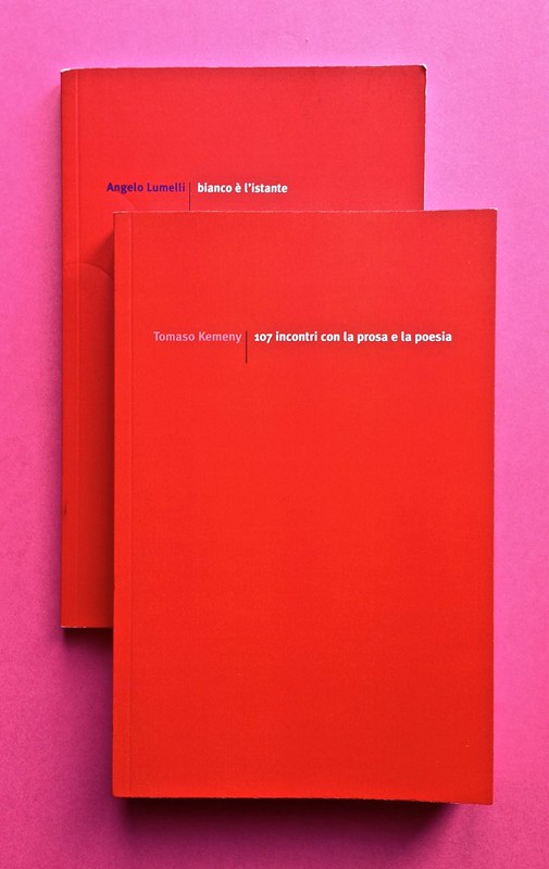 Edizioni del Verri / Collana rossa. Progetto grafico di Valerio Anceschi e Giovanni Anceschi. Due copertine (part.), 2