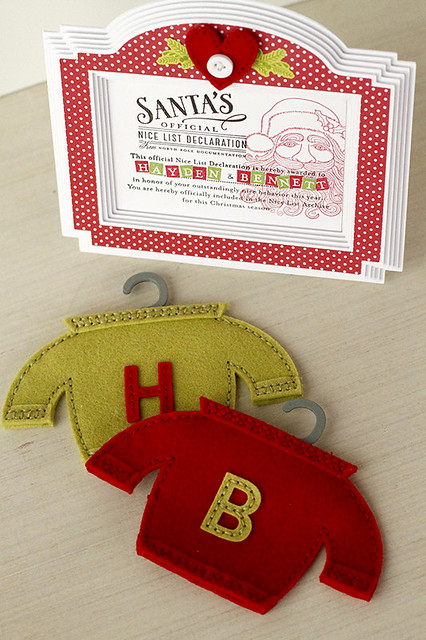 Holiday Gift Ensemble Using Dies and Stamps from Papertrey Ink