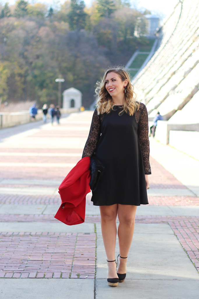 Holiday Glam Outfit | Glitter Platform Shoes