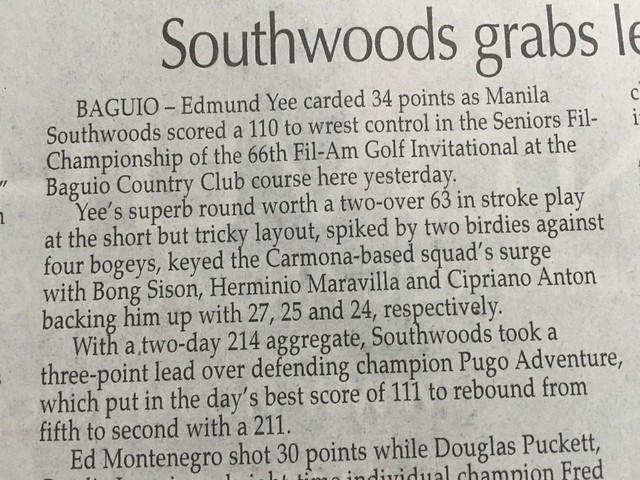 Southwoods grabs golf lead