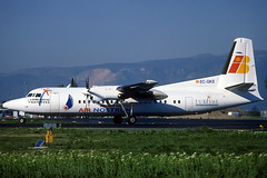 Air Nostrum Fokker 50 EC-GKE BCN 14/03/1998