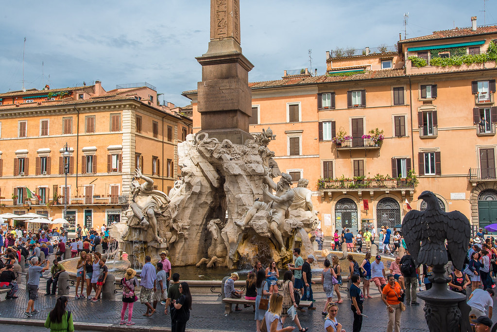 Fountain of the four Rivers, Rome, Italy