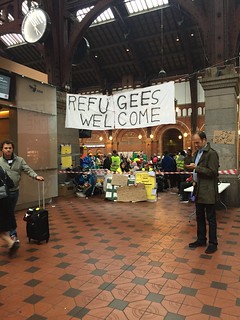 "Refugees Welcome", Copenhagen Station