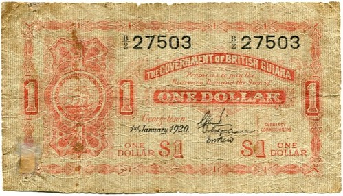 Sincona 27 Lot 5048 British Guyana 1 Dollar