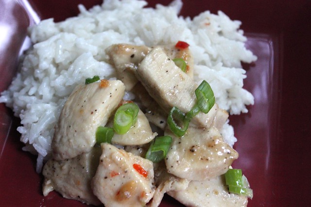 Sweet Chili Chicken with Coconut Rice