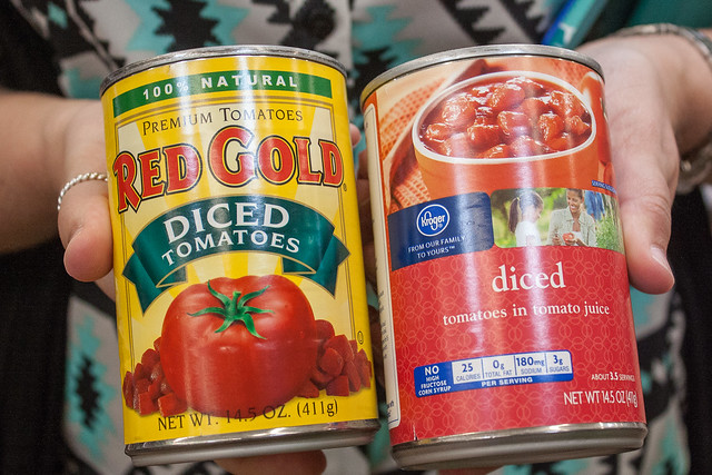 Red Gold and Kroger tomatoes are the same