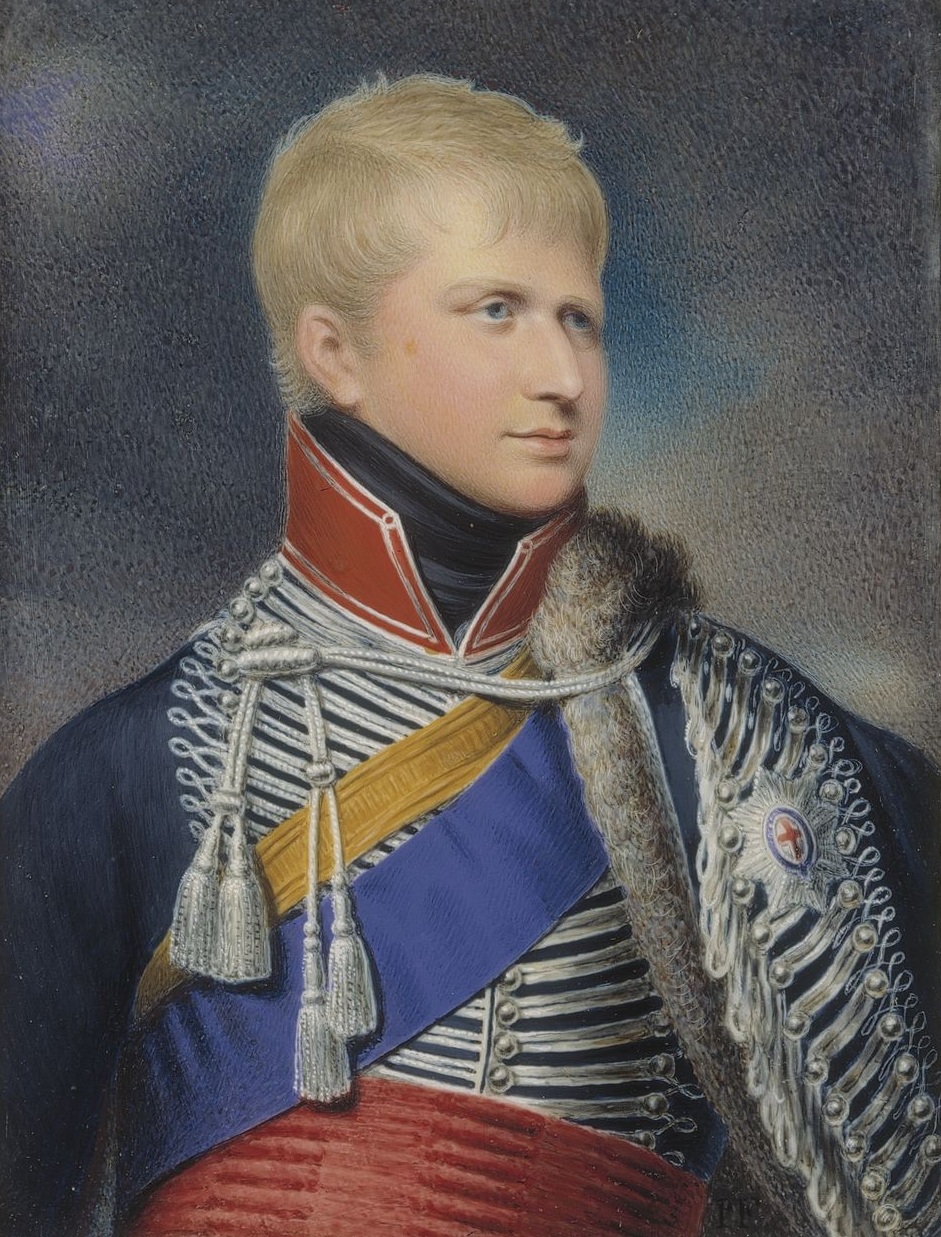 Ernest Augustus in an 1823 miniature based on an 1802 portrait by William Beechey