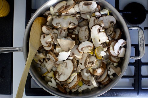 cook the mushrooms down