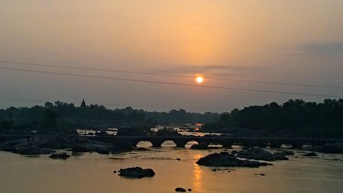 bridge sunrise river orccha jhansi betwariver