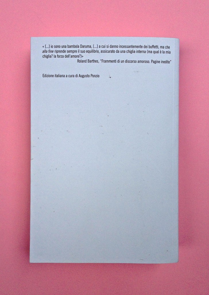 Roland Barthes, Il discorso amoroso. Mimesis 2015. Quarta di copertina (part.), 1