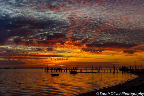 denham westernaustralia australia au sunset jetty pier silhouette clouds relflection orange canon 6d boats western shark bay ocean mackerel sky outdoors cloudscape