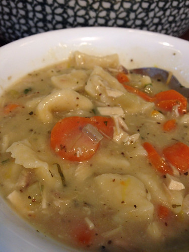 homemade chicken and dumpling soup