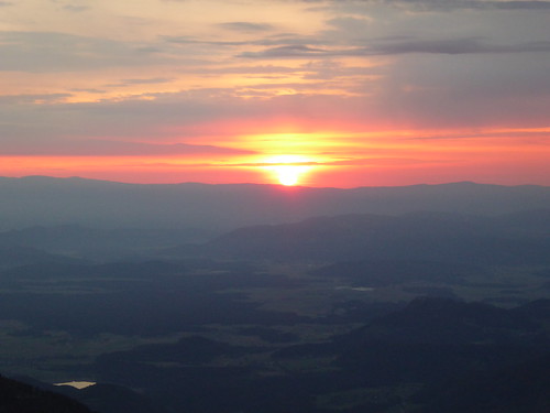 travel panorama mountain sunrise landscape austria view outdoor peak carinthia hochobir