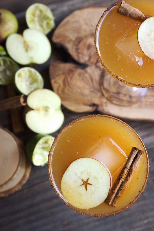 Spiced Apple Cider Margarita - Two Ways