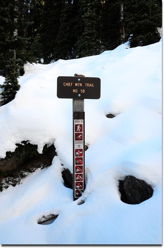 Chief Mountain Trail Sign