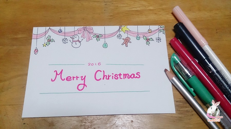 013手繪聖誕賀卡