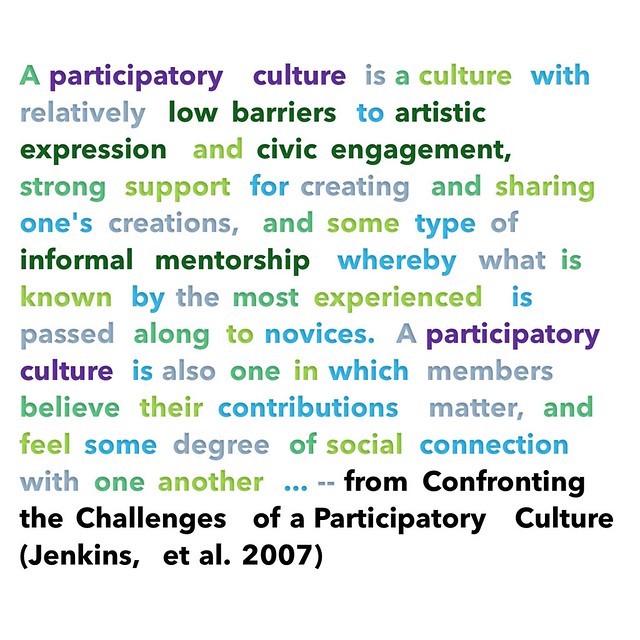 Defining participatory culture