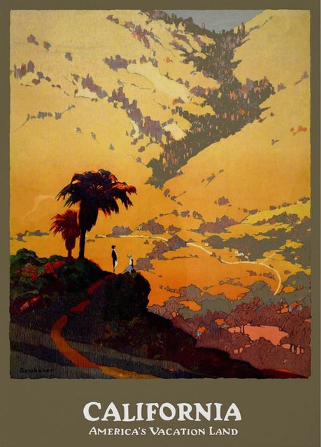 California, American’s Vacation Land ~ Vintage Travel Ad Poster