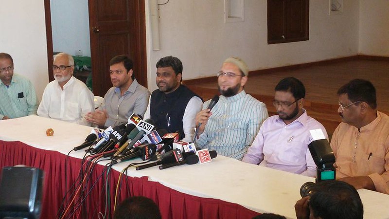 MIM Press Conference announcing decision to participate in Bihar Assembly Election