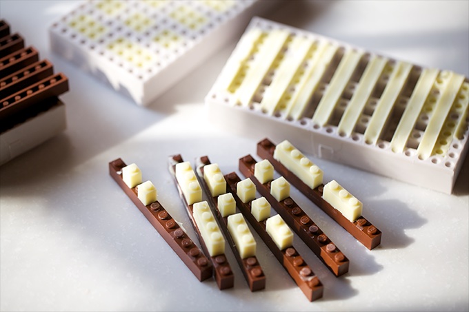 Chocolate Lego bricks you can even use